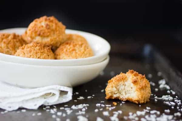 Gluten Free Macaroons with Coconut, Brown Butter & Almond