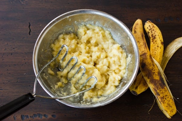 mashed bananas