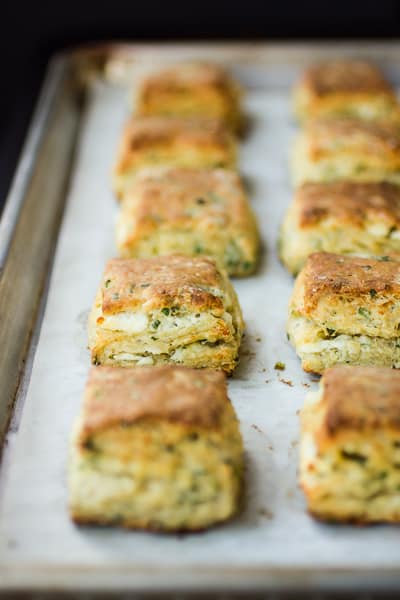 rows of biscuits 