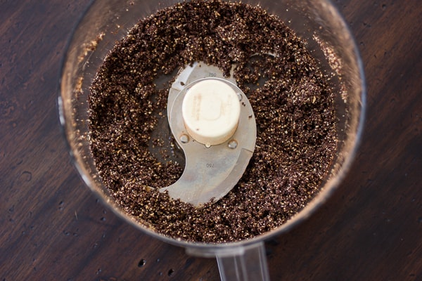 chocolate mix in a blender