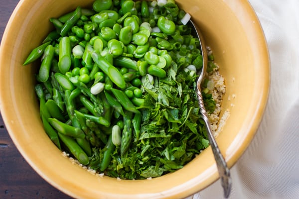 green veg in a bowl 