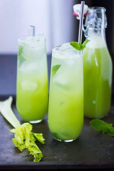 mint and celery soda 