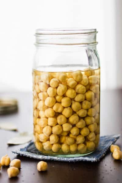 jar of chickpeas 