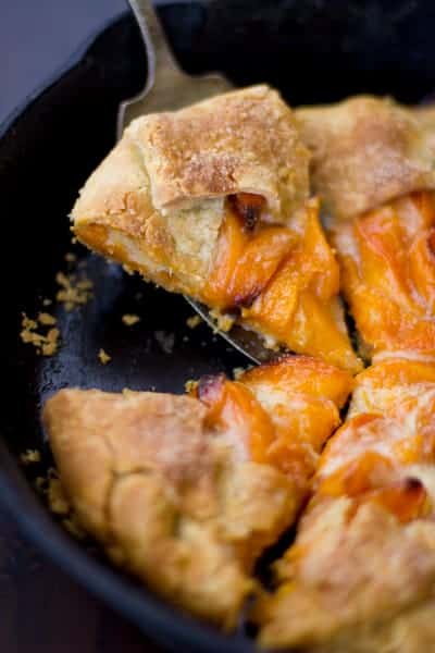 close up of (Gluten-Free!) Late-Season Apricot and Mascarpone Galette