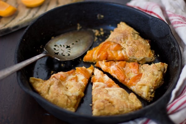 skillet of (Gluten-Free!) Late-Season Apricot and Mascarpone Galette 