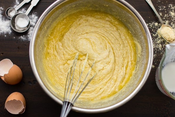 Gluten-Free Cornbread mix being whisked