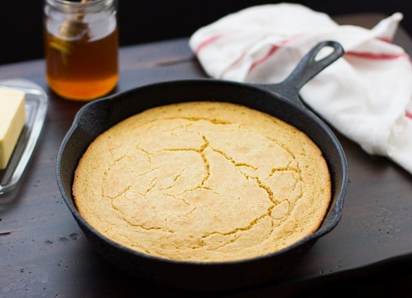 cornbread in skillet 