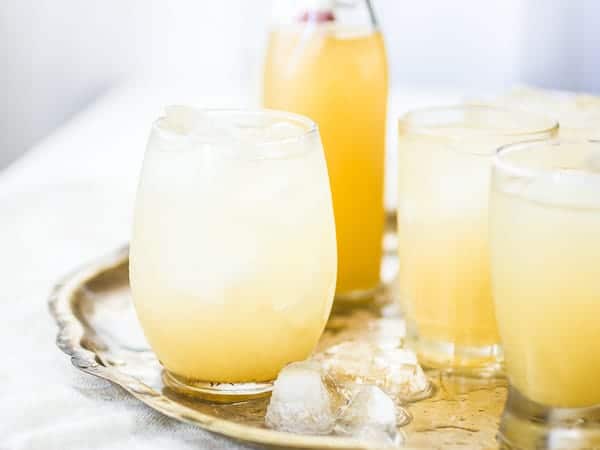 glasses of refreshing Nim Nam {Infused Ginger Vodka Cocktail} 