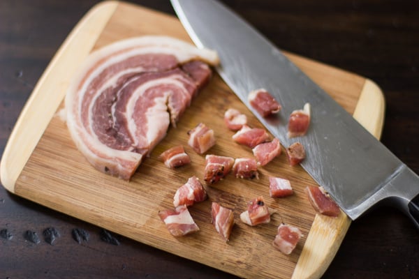 chopped pancetta