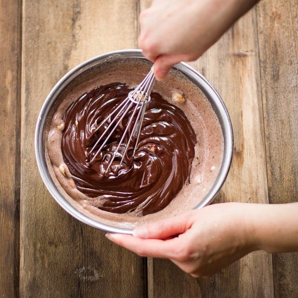 chocolate being mixed