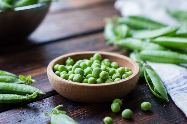peas in a little bowl