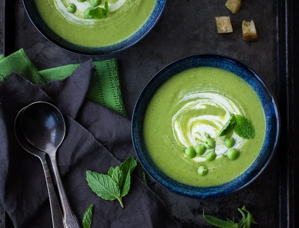 delicious Potage St. Germain {Minted Pea and Lettuce Soup}