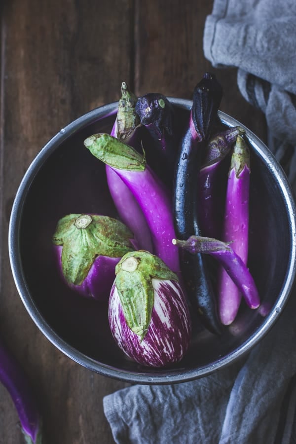 eggplant in bowl 