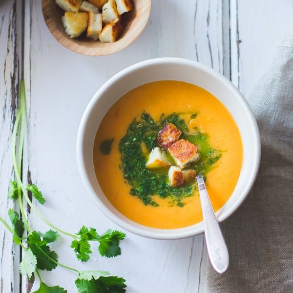 Clean and simple fresh yellow tomato soup recipe - Rhubarbarians