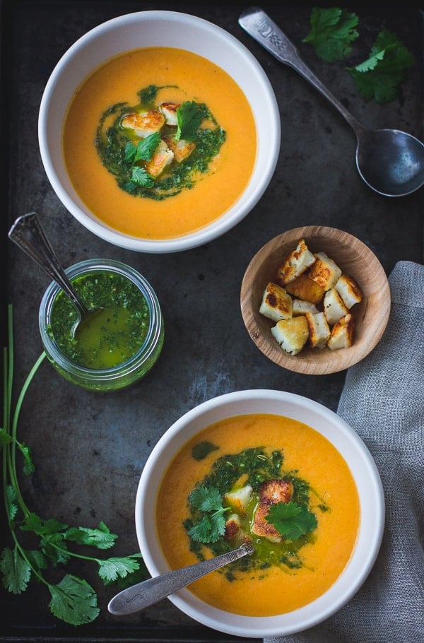 Clean and simple fresh yellow tomato soup recipe - Rhubarbarians