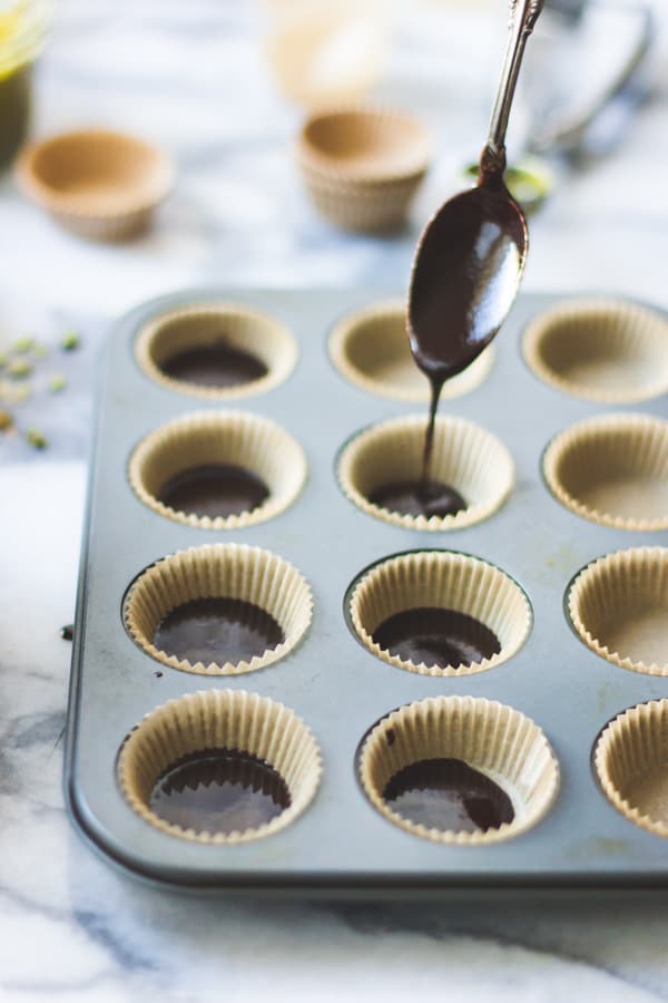 chocolate on spoon 