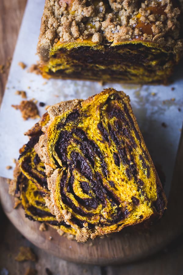 slices of Pumpkin, Rye + Chocolate Babka