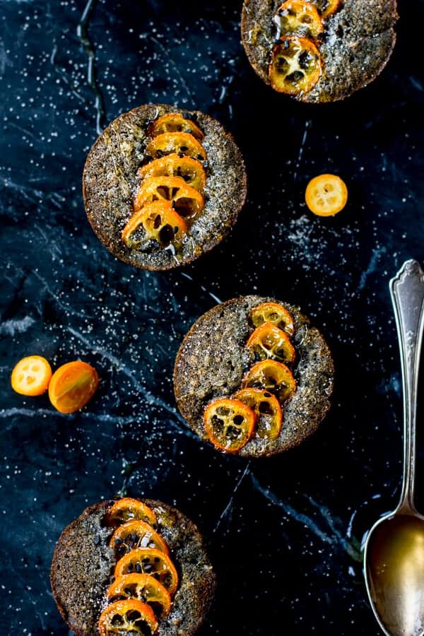 delicious Black Sesame Kumquat Financiers 