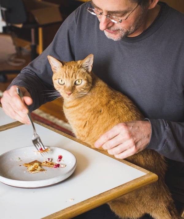 man with cat 