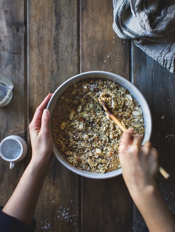 bread mix in bowl 