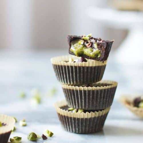 Matcha Coconut Almond Butter Cups - Snixy Kitchen