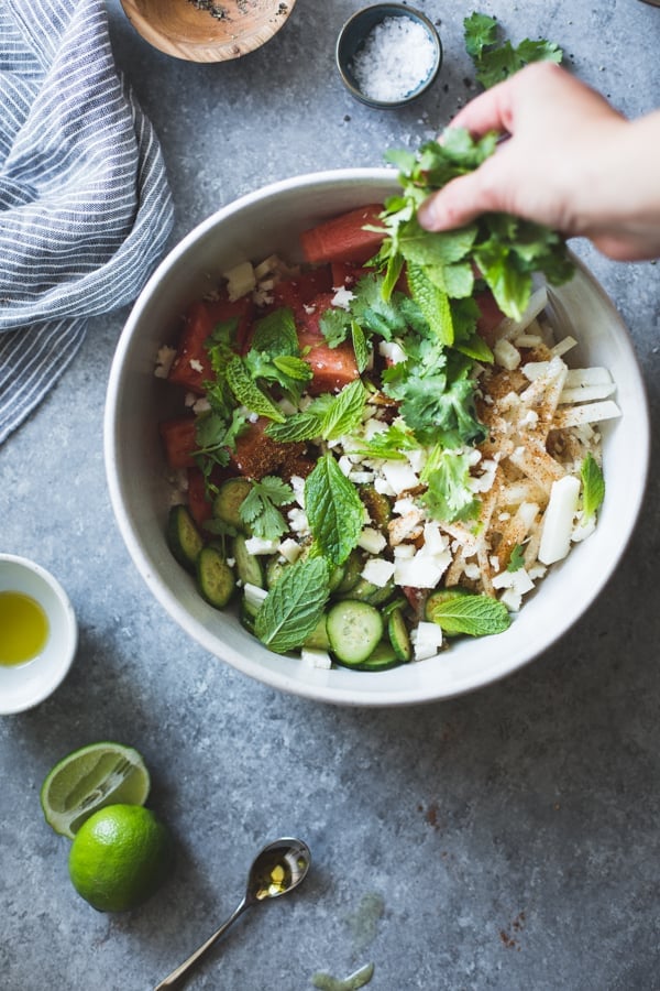 mint in bowl 