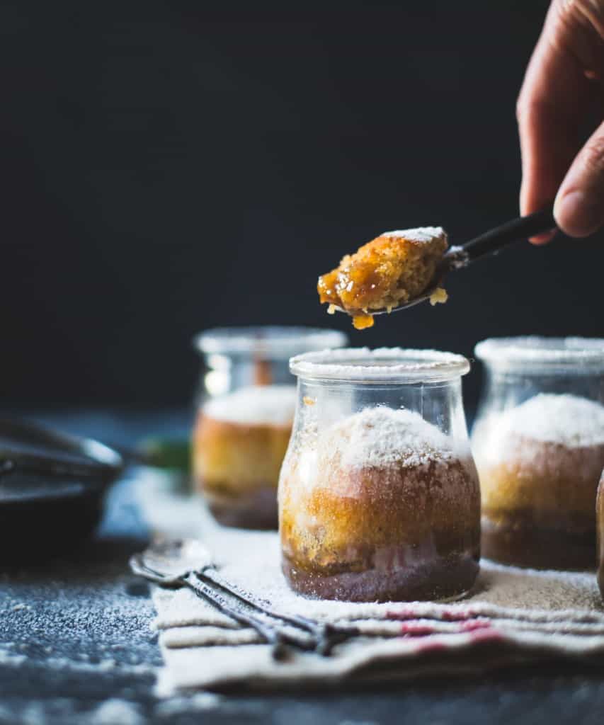 Maple Chestnut Pudding Chomeurs {gluten-free} in jars