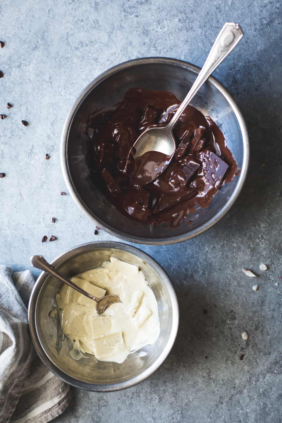 chocolate in bowls 