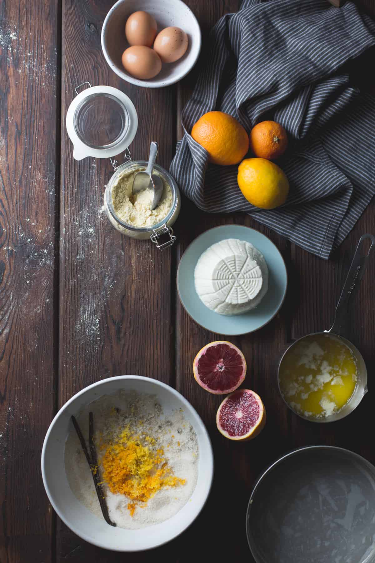 Blood Orange & Corn Flour Ricotta Cake with Whipped ...
