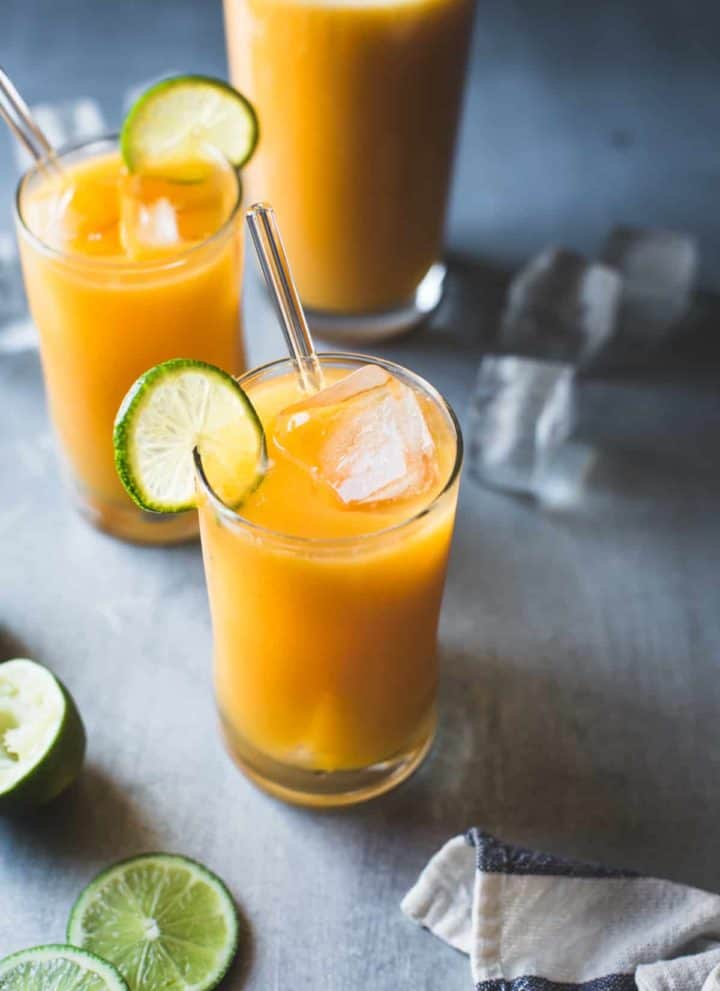 Mango Coco Agua Fresca with Ginger and Rum