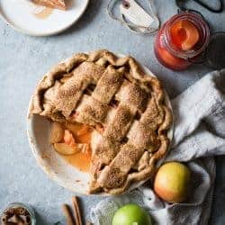 Apple Quince Lattice Pie {gluten-free}