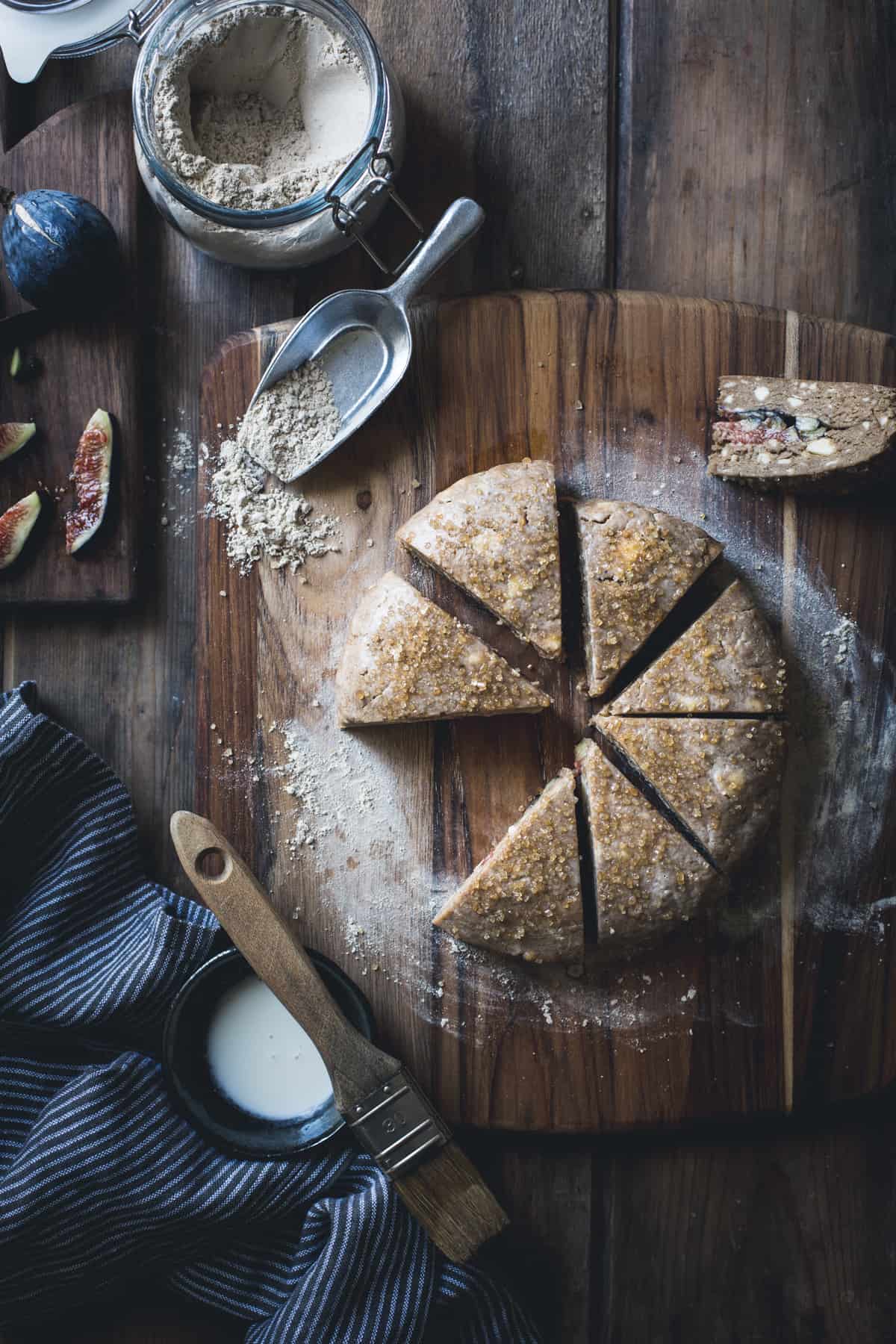 Chestnut Fig Scones from Alternative Baker cookbook