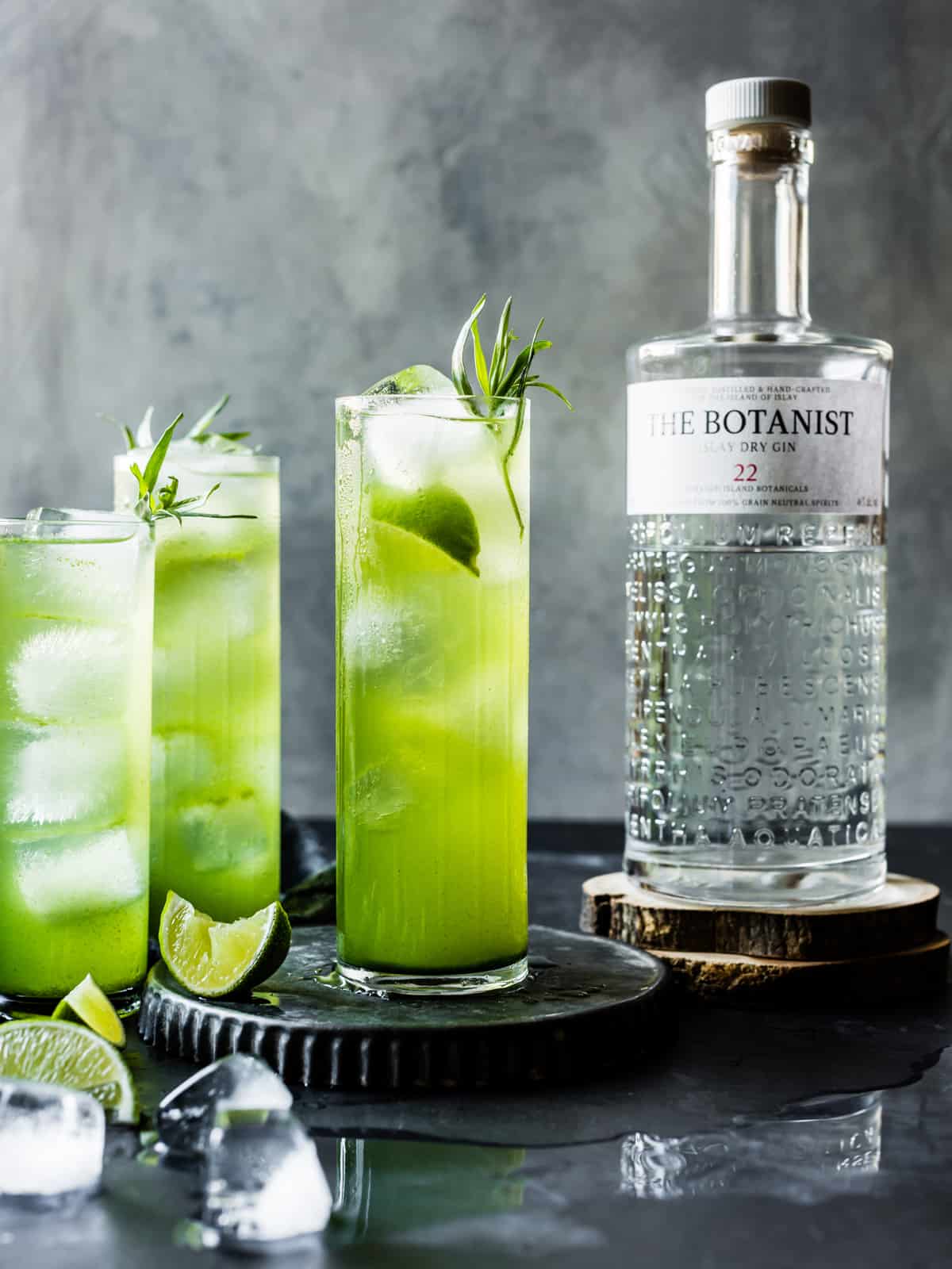 3 Tarragon Gin and Tonics