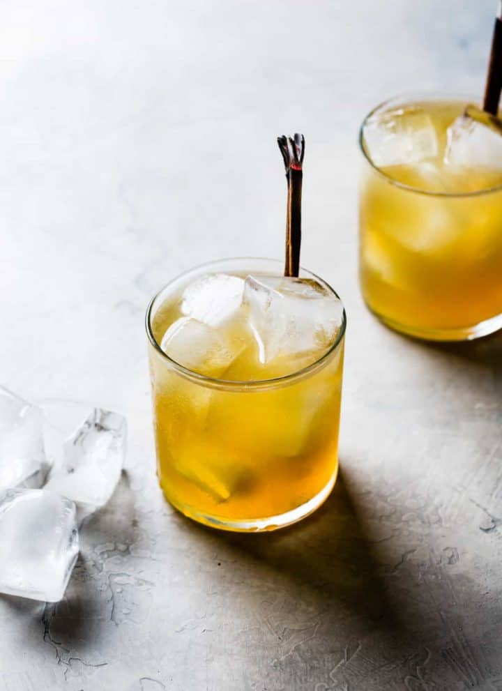 Honey & Hearth Cocktail {bourbon, yellow chartreuse, ginger, lemon}