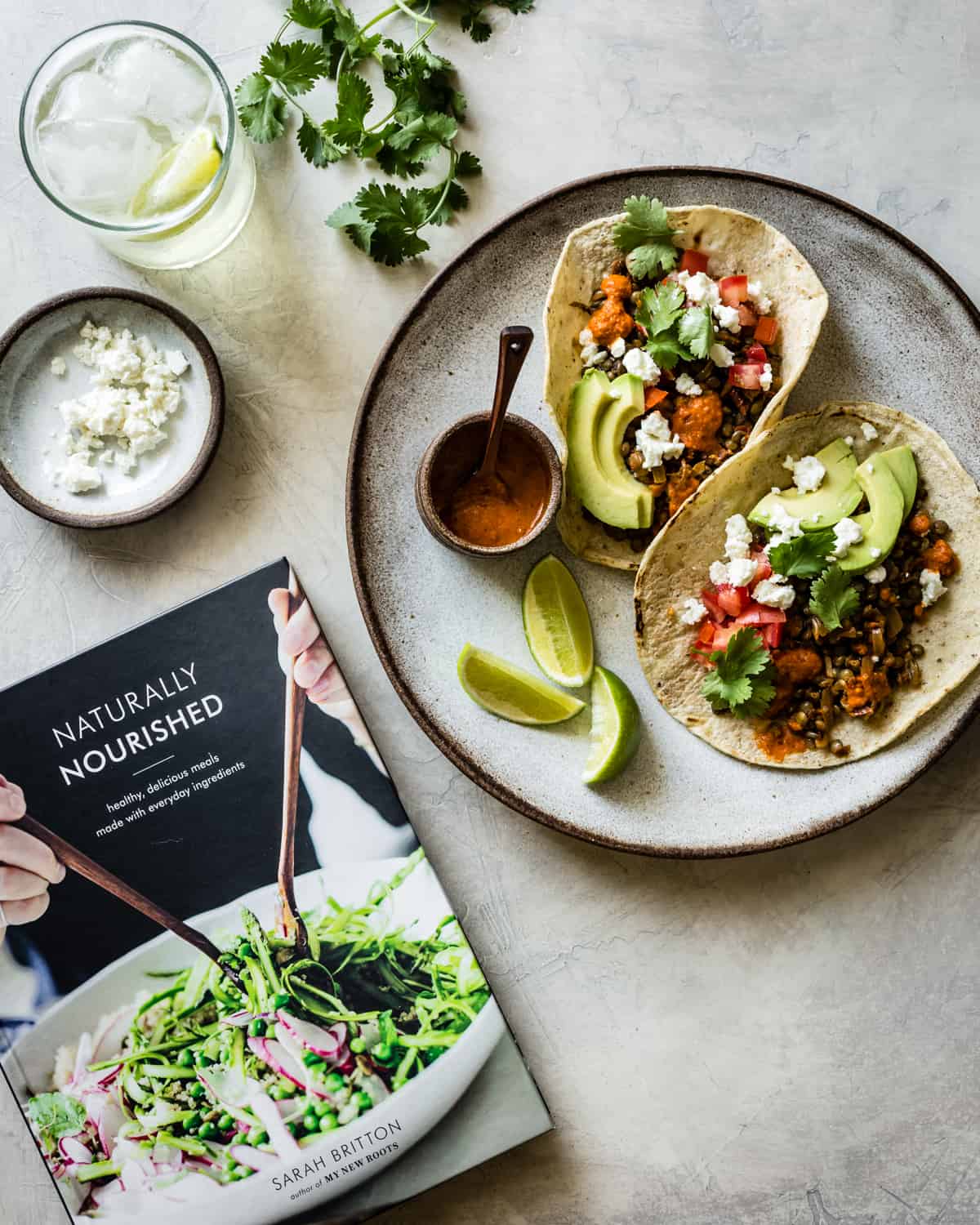 Smoky Lentil Tacos {vegan option} and cookbook 