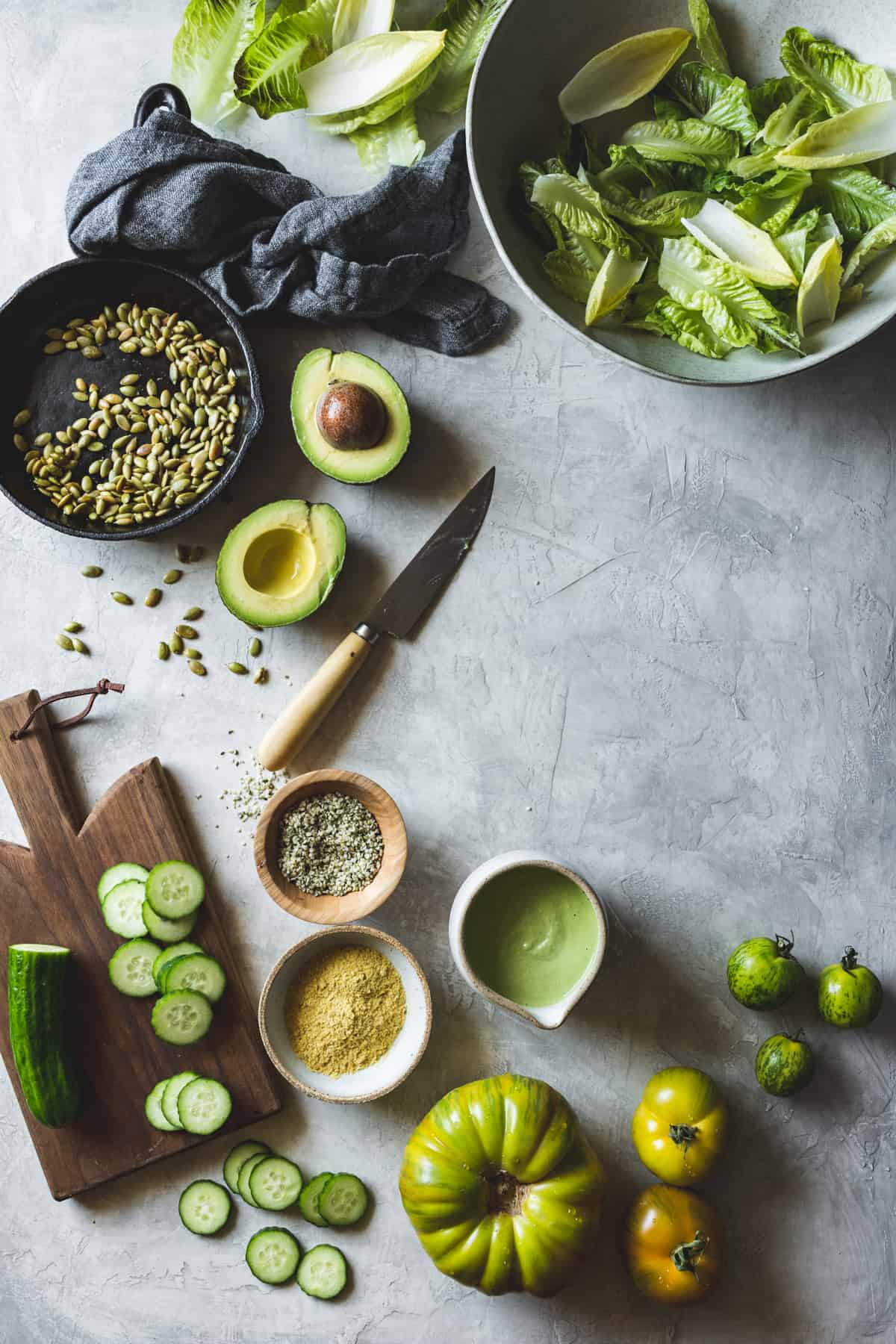 Summer Garden Green Goddess Salad - The Original Dish