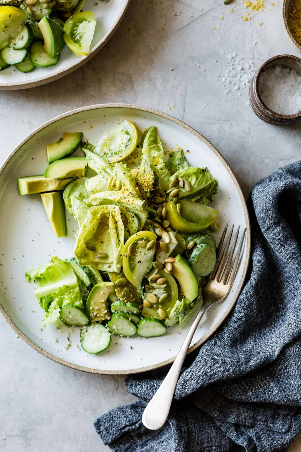 fresh and deliciousSummer Vegan Green Goddess Salad