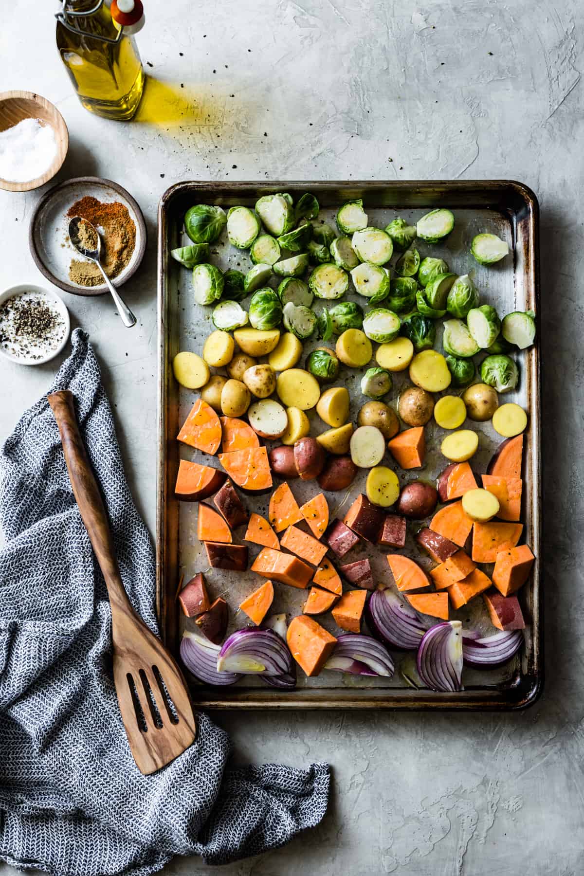 veggies before roasting 