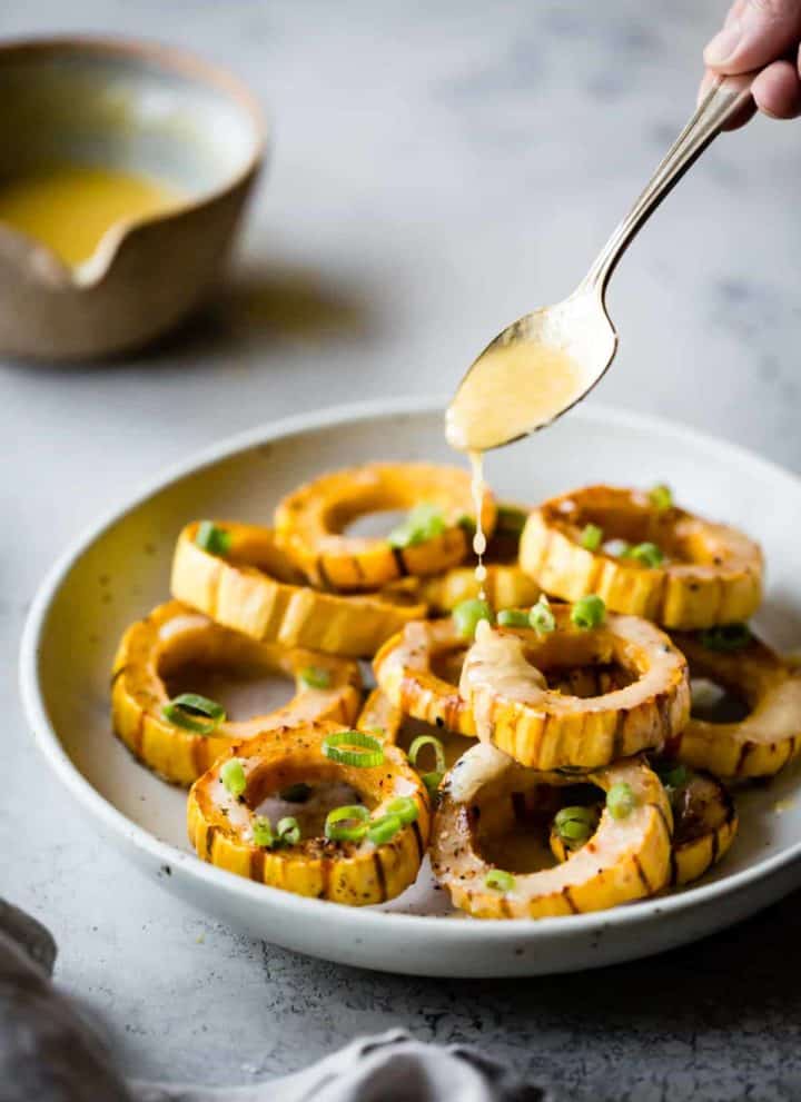 Roasted Delicata Squash with Miso Butter pm plate