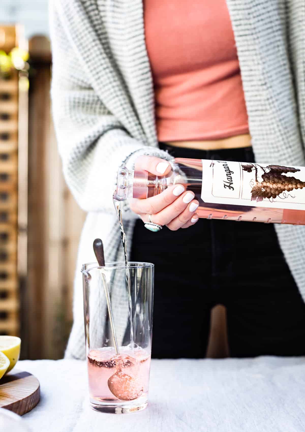 pouring Vodka Cocktails