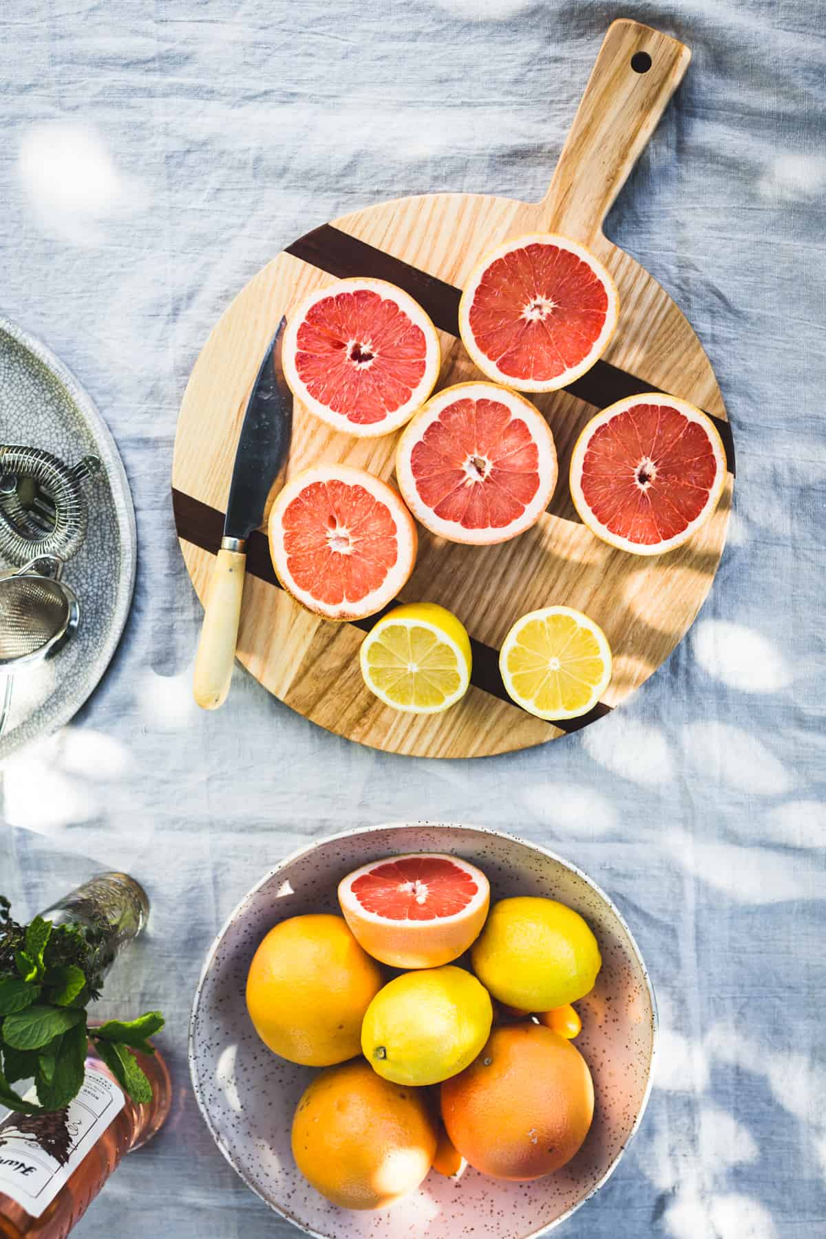 Grapefruit Rose Elderflower Martini - The Lilypad Cottage