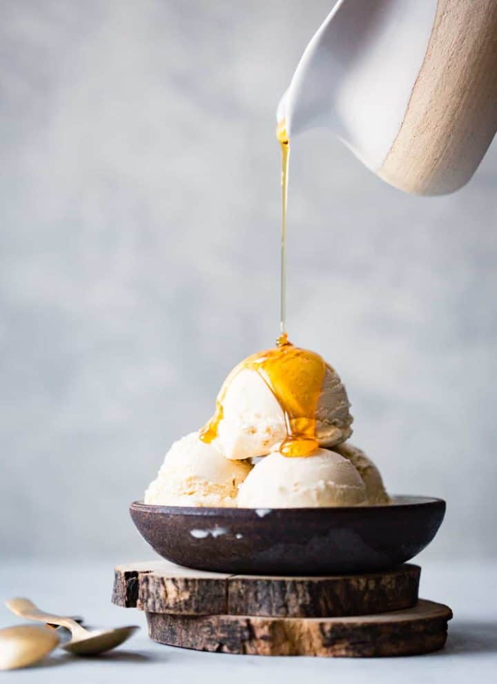 Maple Sugar Ice Cream in bowl
