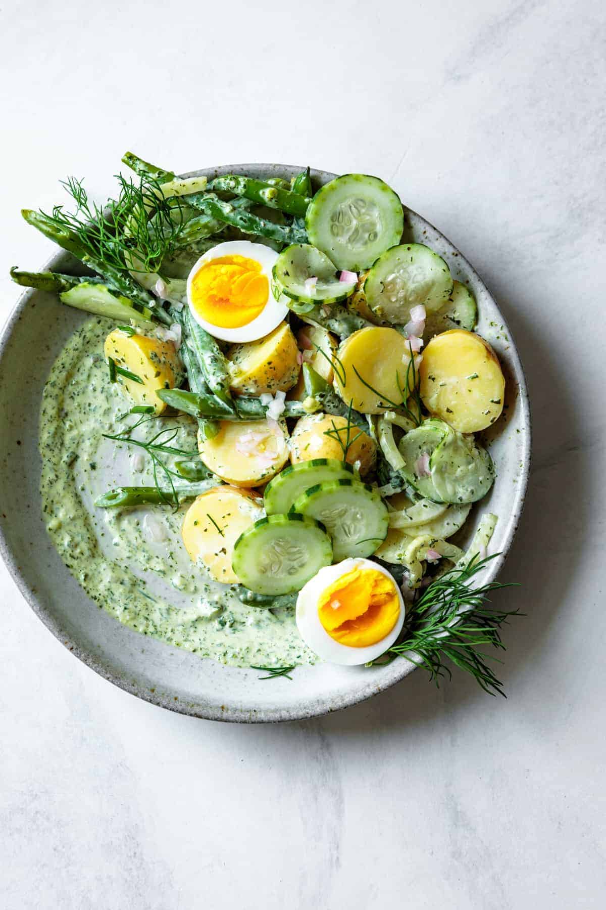 delicious Green Goddess Potato Salad