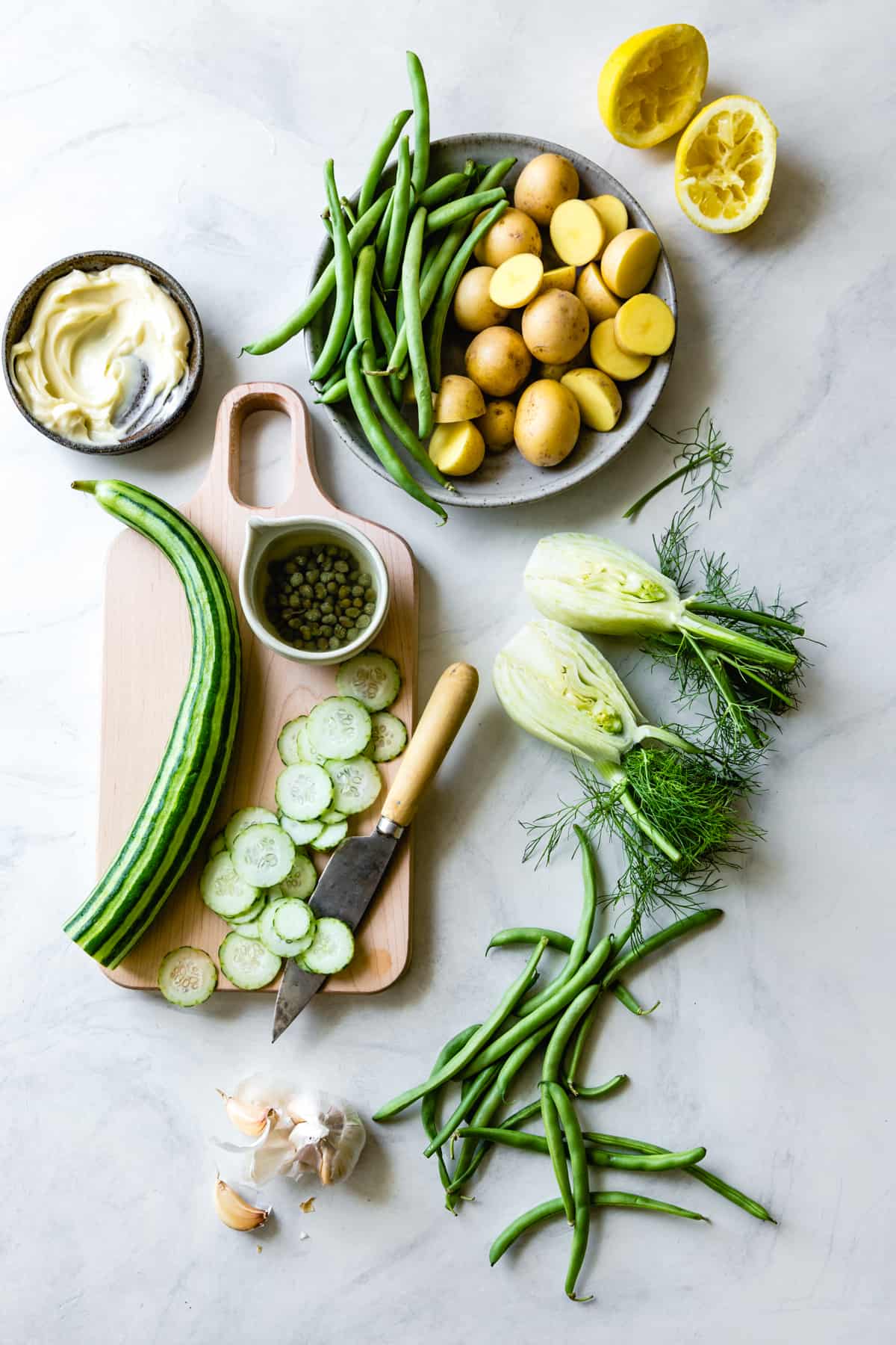 veg on table 