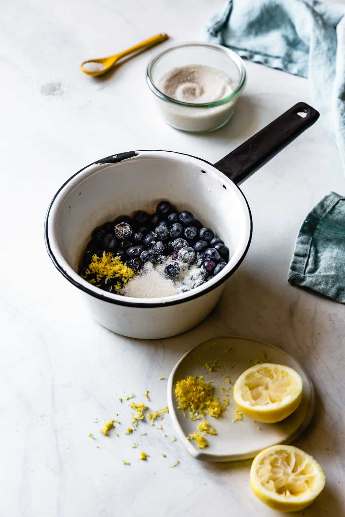 blueberries and lemons 