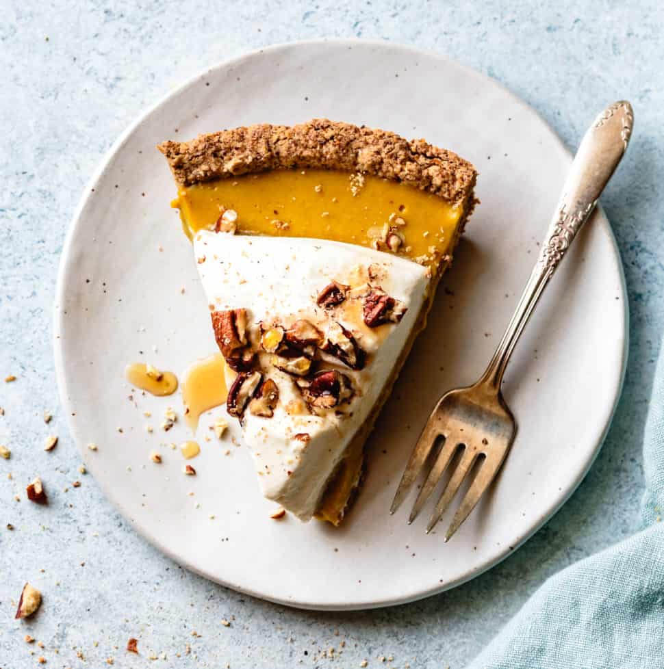 Gluten Free Pumpkin Cream Pie (vegan option) • The Bojon Gourmet