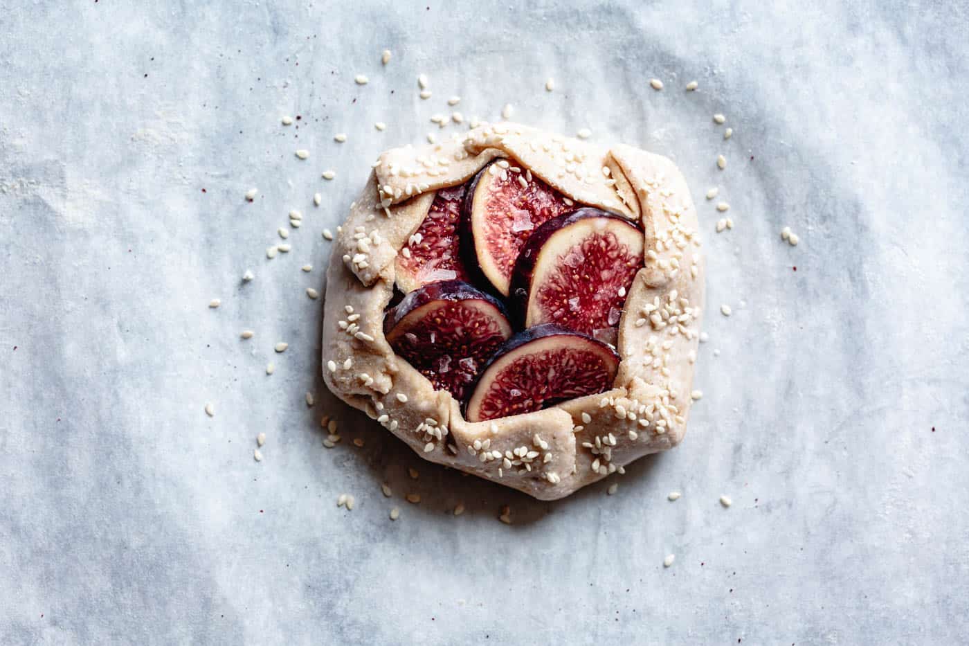 forming crust with dough edges for gluten-free galette recipe