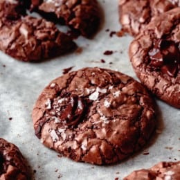 gluten-free chocolate chip cookie, close-up