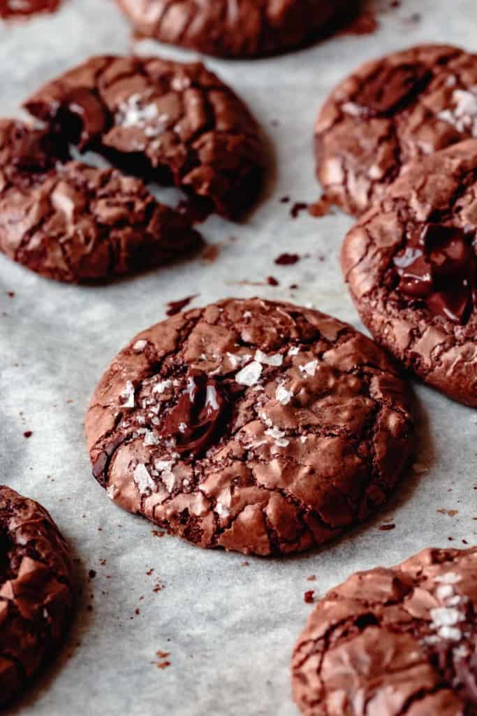 gluten-free chocolate chip cookie, close-up