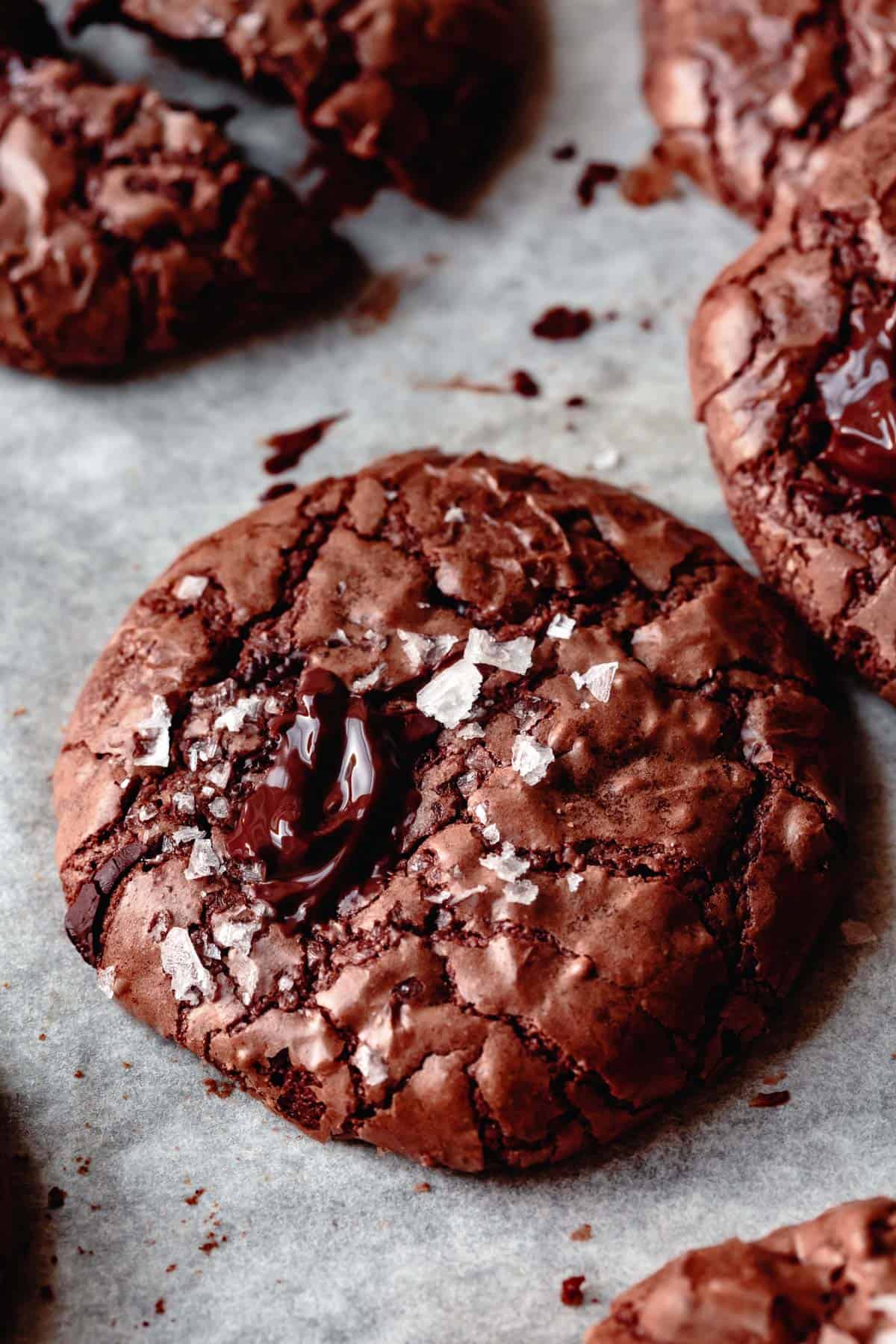 gluten-free baking recipes: gf chocolate cookies, closeup